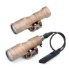 Escopos táticos airsoft m300 suferfir arma m300b mini escoteira luz branca lanterna de lanterna de caça a fit ar15 m4 m16 lantena tocha