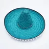 Beretten kleurrijke brede rand Mexicaanse feestmuts zomer sombrero stro hoeden decor Halloween Sun Men