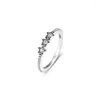 Cluster Rings ckk 925 Sterling Silver Original Celestial Stars Ring for Women Engagement Wedding Presentuttalande smycken Anilloanilos