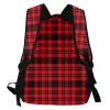 Zaini da donna zaino a scacchi la borsa di moda tartan per donne da uomo sacca da scuola bookbag mochila