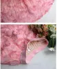 Женская новая розовая цветочная мода мода французское эластичное талия элегантное мяч