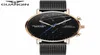 Nya Guanqin Mens Watches Top Brand Luxury Chronograph Luminous Hands Clock Men Business Creative Mesh Strap Quartz Watch5079425