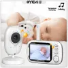 Monitörler ABM600 Video Bebek Monitörü 3.2 inç LCD 2.4G Anne Kid Twoway Audio Bebek Bakıcısı Gözetleme Kamera Sıcaklık Ekran