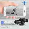 Caméras Nouvelles mises à niveau Night Vision Scope Scope Caméra infrarouge Take Photo Video Playback WiFi Monoculaire visant Riflescope 11X pour la chasse