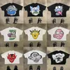 clothing Gothic casual round neck Tshirt men fashion street funny pattern printed couple halfsleeved cotton top y2k 240408