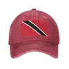 Ball Caps Classic Unisexe Coton Drapeau de Trinidad et Tobago Baseball Cap Adult Adult Adjustable Dad Hat For Men Women Hip Hop