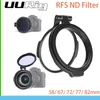 Uurig RFS ND 필터 빠른 필터 시스템 DSLR 카메라 액세서리 액세서리 퀵 스위치 브래킷을위한 58/67/72/77/82mm DSLR 렌즈 어댑터 플립 240419