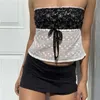 Женские танки Camis Xingqing Fairycore Crop Top 2000 -х