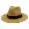 Diseñadores de moda Hoaree Summer Sun Grass Sombreros para mujeres y hombre Classic Panama Beach Sombrero de paja Hombres UV Protección UV Capilla Big Sa3491331