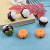 Charms 10pcs Warzywa Dyniowe owoce Mangosteen Kolejki DIY Informacje DIY