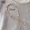 Chaîne Fashion Elegant Imitation Pearls Bracelet for Women Vintage Réglable Taille Bracelets en cristal Purple Bijoux Bijoux Bijoux Y240420