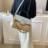 New Fashion Tide Damenhandtasche einzelne Umhängetaschen Crossbody Graffiti farbig Drucktasche Geldbeutel kleiner Aufbewahrungstasche