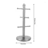 Kitchen Storage 1Pc Nordic Stainless Steel Cup Holder Countertop Mug Display Stand Drinkware Hanging Shelf