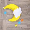 Adesivi a parete nuvole Decorazioni sospese a sospensione Ornamenti per la luna per baby shower ry room (stelle multicolore della nuvola bianca)