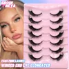 Groinney Cat Eye Lashes Faux Mink Eyelashes Winged End Tolongated Fake Soft Natural Long Full Strip 240407