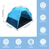 Аксессуары 4 человека Большой пляжный палаток Семейный анти UV Outdoor Sun Shelter Shade Sunshade Umbrella для садового парка барбек