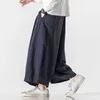 Pantaloni da uomo giapponese sciolta casual per uomo gonna stradina gonna dritto pantalone maschio hip hop harem pantaloni kimono