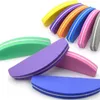 جديد 20pcs/Lot Moon Style Sponge Nail File Mini 100/180 Sandpaper Colorful Buffer Tools