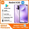 Xiaomi redmi K30 5G 안드로이드 잠금 해제 6.67 인치 8GB RAM 256GB ROM 모든 색상 양호한 상태 원본 중고 전화