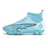 Men's Women's High Top Soccer Boots AG TF Football Cleats Youth Children's Outdoor Indoor Training Shoes