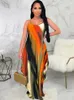 Casual Dresses 2024 Summer Loose Sleeveless V-Neck Strap Maxi Dress Vestidos De Mujer Robe Female