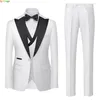 Costumes pour hommes costume vert 3 pièces veste de robe de fête de mariage avec pantalon gilet rouge noir blanc sets de grande taille m-5xl 6xl