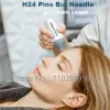 Roller Bio Naald H24 PINS Verstelbare lengte Titanium Microneedling Hyaluronzuur Derma Roller Stamp Serum Gezichtszorg Micro -naald