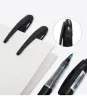 Stylos 3pcs japonais Pentel Tradio Signature Gel Pen Trj50 Fibre Tip Black Straight Liquid Pen Business Office Duckbill Pen