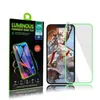 Protecteur d'écran en verre trempé fluorescent lumineux Glow de nuit dans la couverture complète de protection brillante sombre pour l'iPhone 15 14 13 12 11 Pro Max XS XR 8 7 6 Plus avec emballage