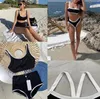 Summer Beach Sunshine Femme's Swimwwear Designer Swensuit High-De Néxure Bikini C Lettre en diamant Stitching Sexy Sweet Maillot de bain en deux pièces Bikinis