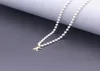 Inledande AZ Letter Name Pendant Pearl Necklace Charm smycken brudtärna eller blommaflickor gåvor9325614