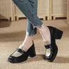 Chaussures habillées talons grossiers femmes pompes les arrivées de printemps de créateur de bureau femme hauts mocassins à talons zaptos mujer