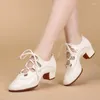 Scarpe casual Dance moderne Ladies Square Outdoor Sparia da ballo interno Dancing Oxford Suota Sport