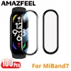 Tillbehör 100st Protector för Mi Band 7 Screen Protector Film 3D Full Cover för Xiaomi Mi Band 7/6/5/4 Smart Band Protective Films Miband