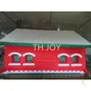 Atividades ao ar livre 6x4x3.5m High Christmas House Inflable Santa Grotto com tenda protetora de luz branca para decoração