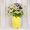 Vases Tin Flower Bucket Vintage Vase Metal Barrel Table Decorations Iron Farmhouse