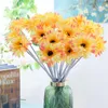 Flores decorativas Planta ornamental artificial Gerbera Jamesonii Kniphofia Uvaria Falsa Bonsai Home Office decorar