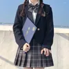 衣類セット秋と冬のオリジナルJKスーツジャケット女性日本語学生学校ユニフォーム本物のスカートカレッジスタイル