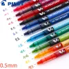 Stifte 6/12japanese Pilot BXV5 Gel -Stifte Hi Tecpoint Straight Flüssigstift große Kapazität Schnelldrinierung 0,5 mm Nadelpunkt Schreibweise