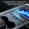 Nav för Tesla Model 3 Y Docking Station 27W PD Typ C Hub Quick Charger USB LED Shunt Hub Extension Center Console Smart Sensor 2023