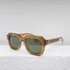 Óculos de sol da moda para homens Mulheres designers de tremonha de verão American High Street Outdoor ao ar livre Anti-ultraviolet Retro Plate Acetato Fibra Quadro quadrado Caixa aleatória WDO5