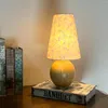 Tischlampen Massivholz französische Blumenlampe Koreanische Welle warmer alter Stil Originalfarbe Walnuss Schlafzimmer Netzwerk Red Po Po