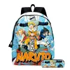 Bags Uzumaki Anime Double -lides Printing Backpack School Sasuke Meninas Meninas Laptop de grande capacidade para presente