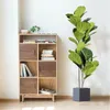 Decorative Flowers 105/113cm Artificial Ficus Tree Branches Large Banyan Leaves Fake Rubber Plants Plastic Tall Plant For Home Garden
