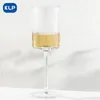 Weingläser KLP 1PCS Koreanischer Stil Streifen hoher Champagner -Loda Sprudel Dessert hoher Farben Cocktail