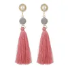 Boucles d'oreilles en peluche bohème