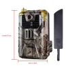 Cameras HC900LTE 4G Hunting Trail Camera 20MP 1080P Photo Traps 0.3S MMS/SMS/SMTP/FTP Wildlife Surveillance Trails Cameras 44LED IP65