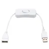 Nieuwe 2024 ESCAM 28 cm USB -kabel met schakelaar aan/uit -kabelverlengingsschakelaar voor USB -lamp USB ventilator voedingslijn Duurzame hot sale adapter voor USB -lamp voedingslijn