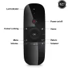 Contrôle W1 2.4G Air Mouse Wireless Keyboard 6axis Motion Send Ir Smart Remote Control Récepteur USB pour les supports Android Win Smart TV