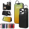 Cas de téléphone de luxe de portefeuille en cuir pour iPhone 11 12 13 14 15 (Pro MAX) Case de sac à main